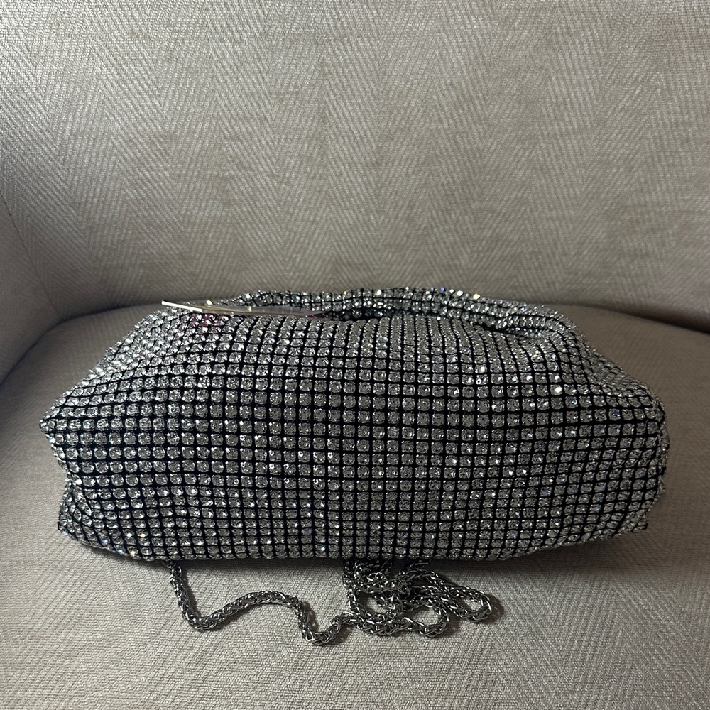Catherine Malandrino Glittering Silver Bag - Picture 3 of 6